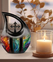 10-inch Stained Glass Urn