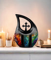 10-inch Stained Glass Urn