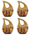 Stained Glass Cremation Urns Memorial, Funeral Shape Urn