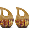 Stained Glass Cremation Urns Memorial, Funeral Shape Urn