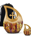 Stained Glass Cremation Urns Memorial, Funeral Shape Urn