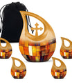 Stained Glass Cool Urn Ashes Memorial, Funeral Cremation Urn For Ashes