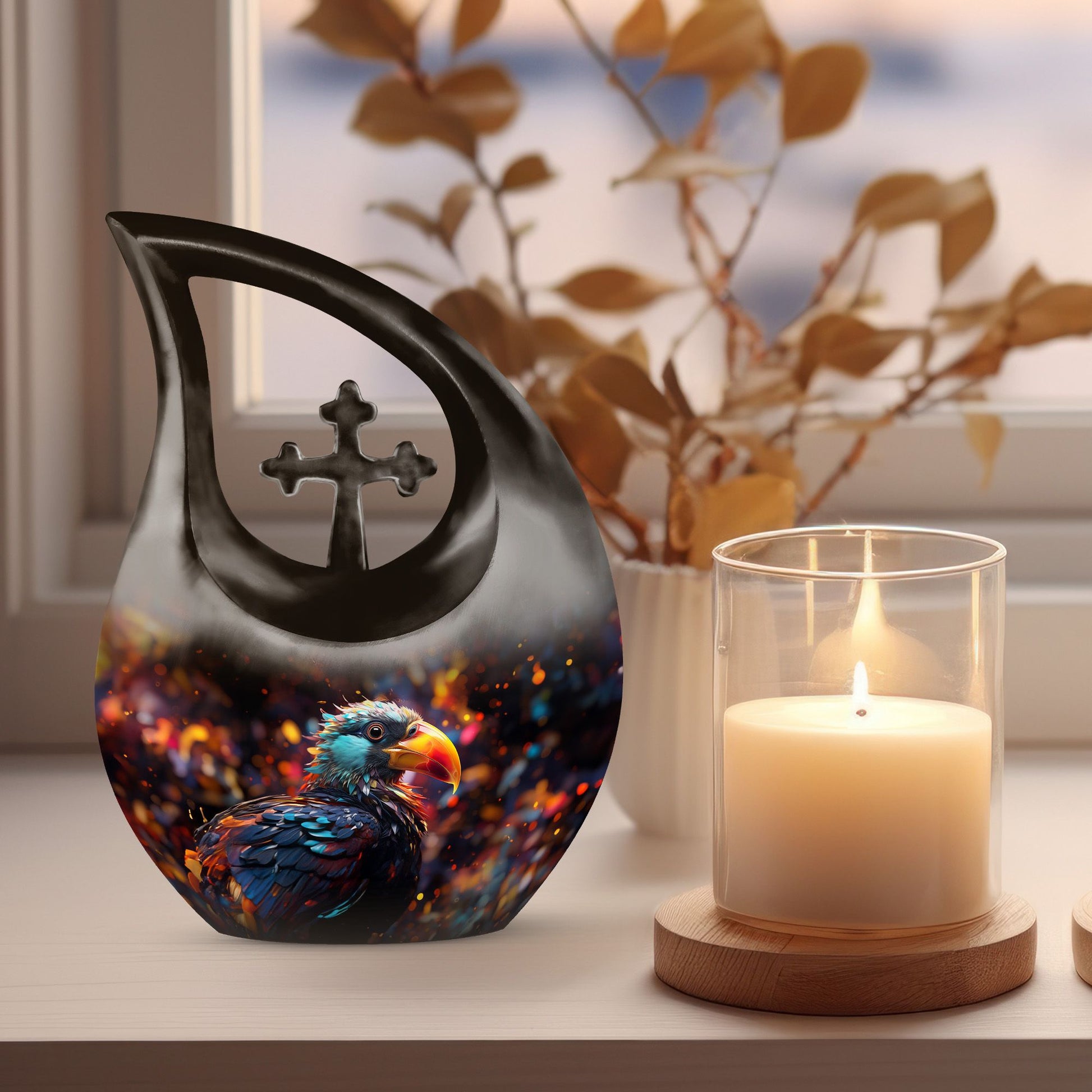 10-inch Puffin Bird Urn 