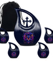 Zodiac Cremation Boxes For Human Ashes Memorial, Funeral Shape Urn