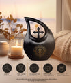 10-Inch Zodiac Themed Cross Drop Design Custom Urn, 