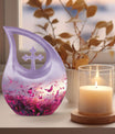 Pink Butterfly Memorial Urn