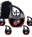 10-inch Tarot Urn with Cross Drop design, perfect Funeral 