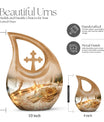 Tarot Urn, Cross Drop design, suitable