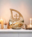 Tarot Urn, Cross Drop design, suitable