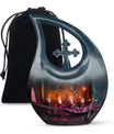 10-inch Tarot Themed Cross Drop Large Urn