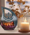 10-inch Tarot Themed Cross Drop Large Urn