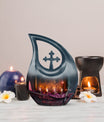 10-inch Tarot Themed Cross Drop Large Urn