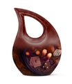 10-inch Tarot Urn in Cross Drop Design for Angel's Ashes, 