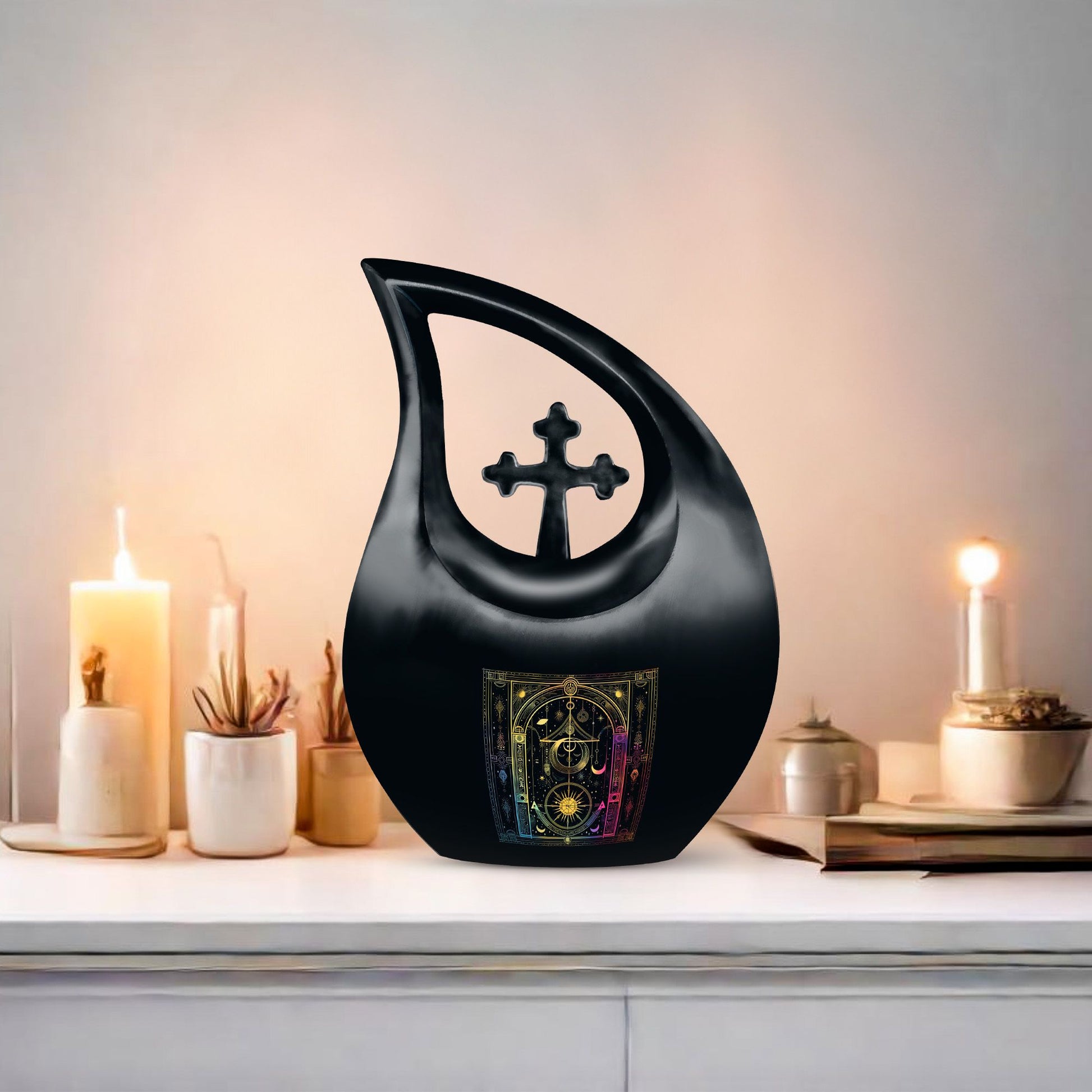 Memorial Zodiac Urn, Cheap Cremation Urn 