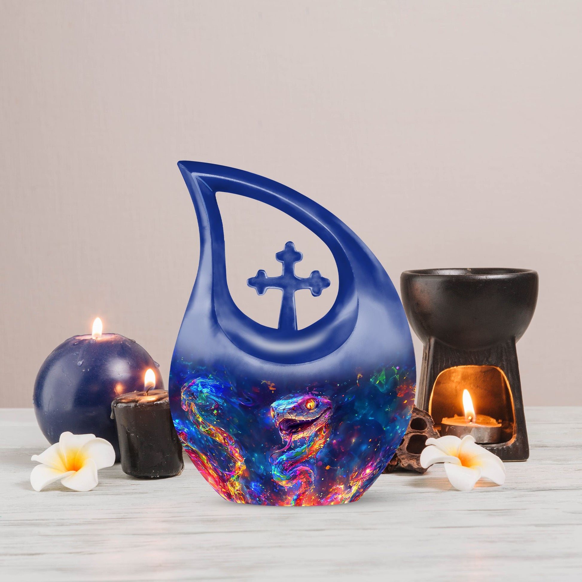  Cross Drop design Funeral Urn for ashes