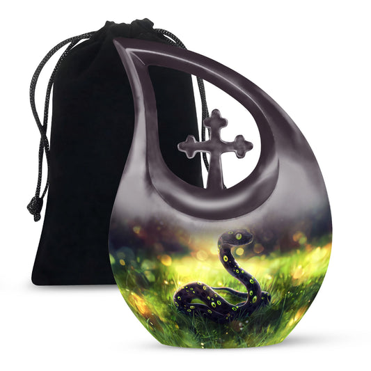 10-inch snake design modern urn 