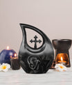 Custom Snake Urn with Cross Drop design, Large 