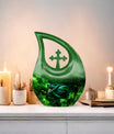 10 Inch Snake themed Cross Drop All Faith Funeral Urn 