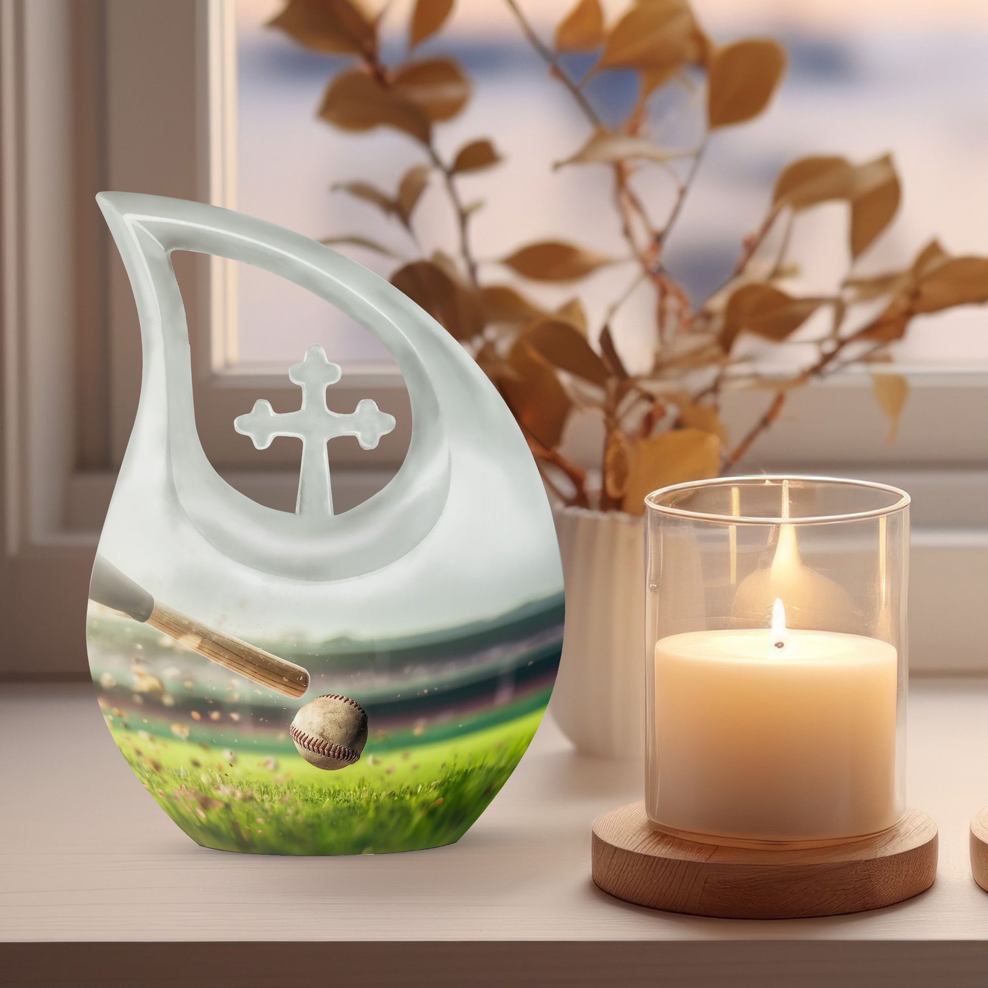 Baseball Thememed Cremation Urn