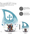 basketball-themed aluminum memorial urn