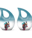 Basketball Theme Cross Drop Urn