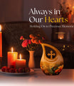 Humming Birds themed Cross Drop Design Memorial Urn, with option for engraving names