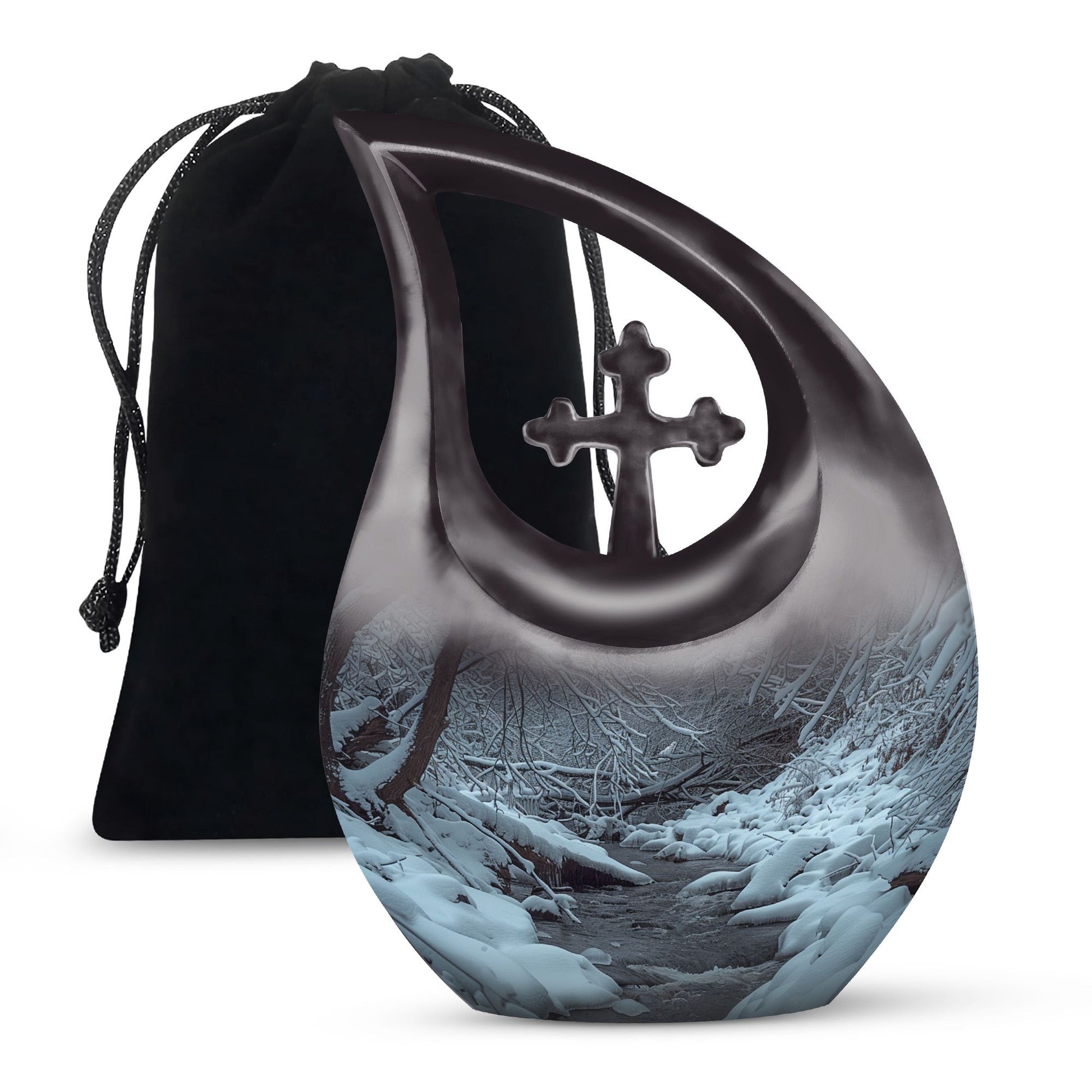 10-inch Mountains Themed Men's Urn 