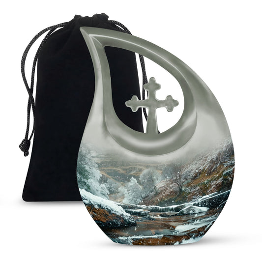 Mountains themed Medium Size Urn 