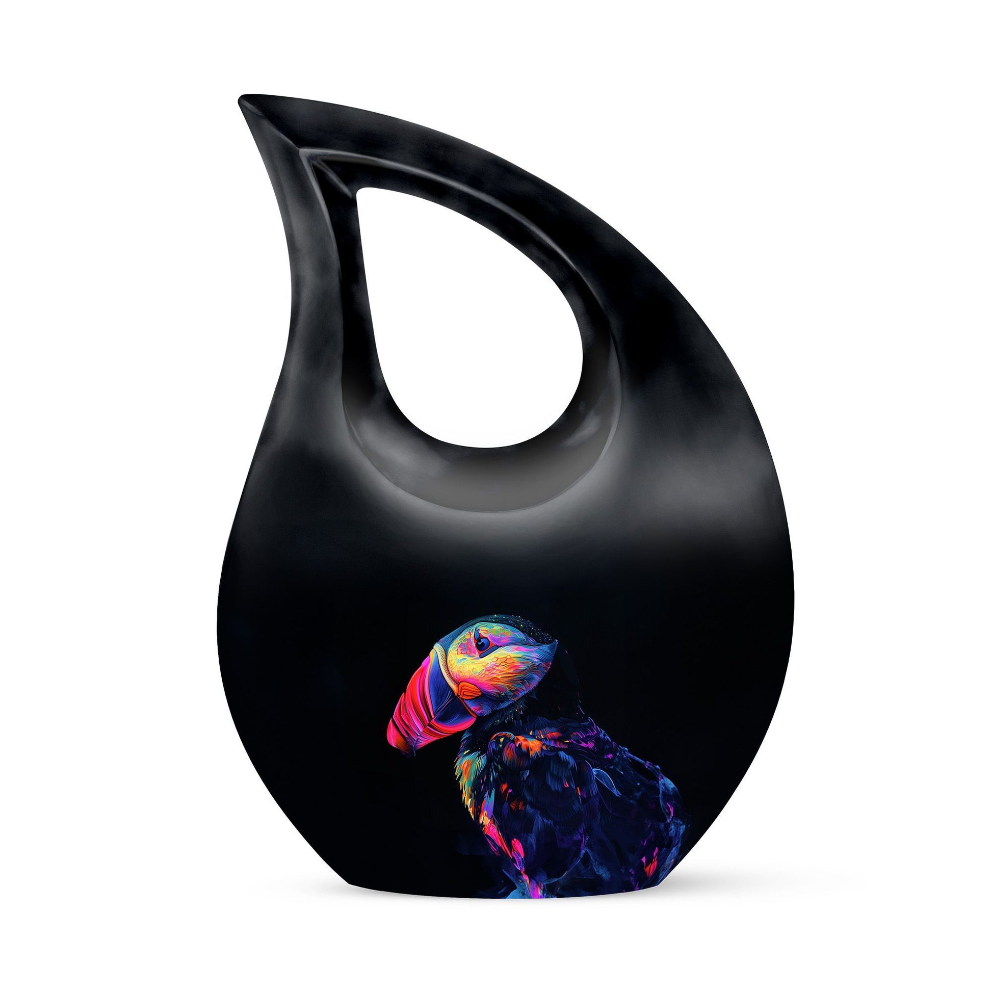 10 inch Puffin Bird memorial urn,