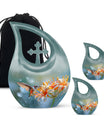 10 inch Cross Drop Humming Bird Urn 