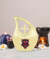 10-inch Native American Cross Drop Urn