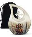 10-inch Native American Cross Drop urn