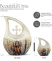 10-inch Native American Cross Drop urn