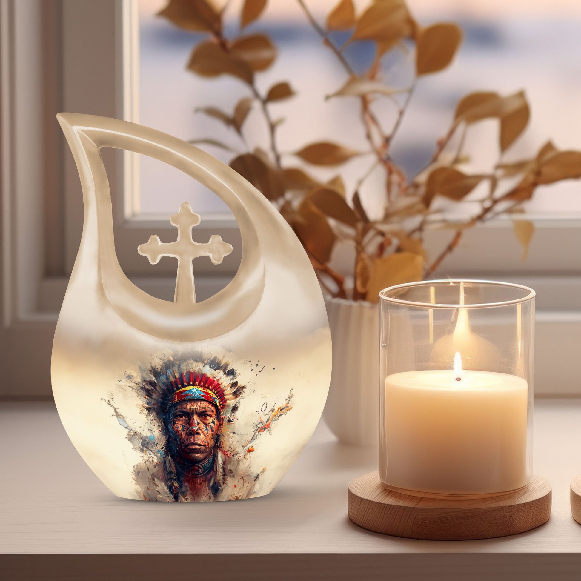 Affordable 10-inch Native American Urn