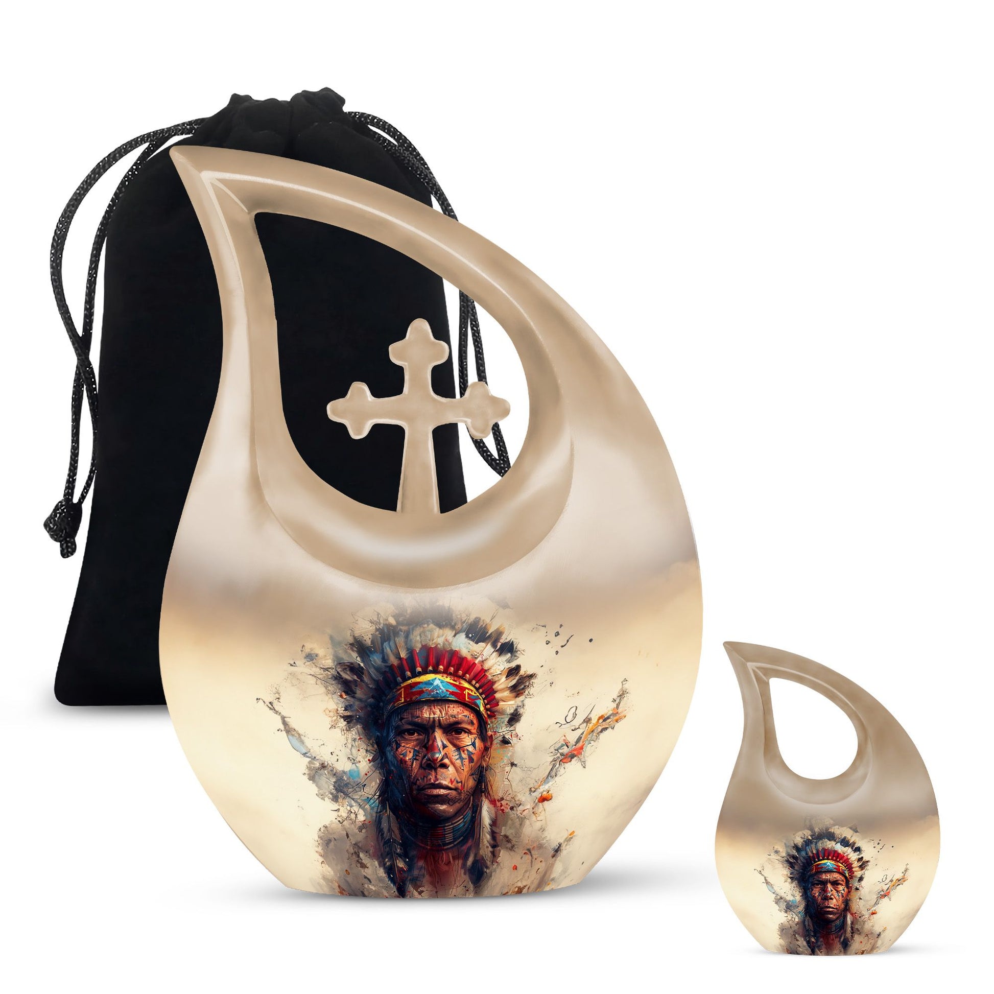 Affordable 10-inch Native American Urn