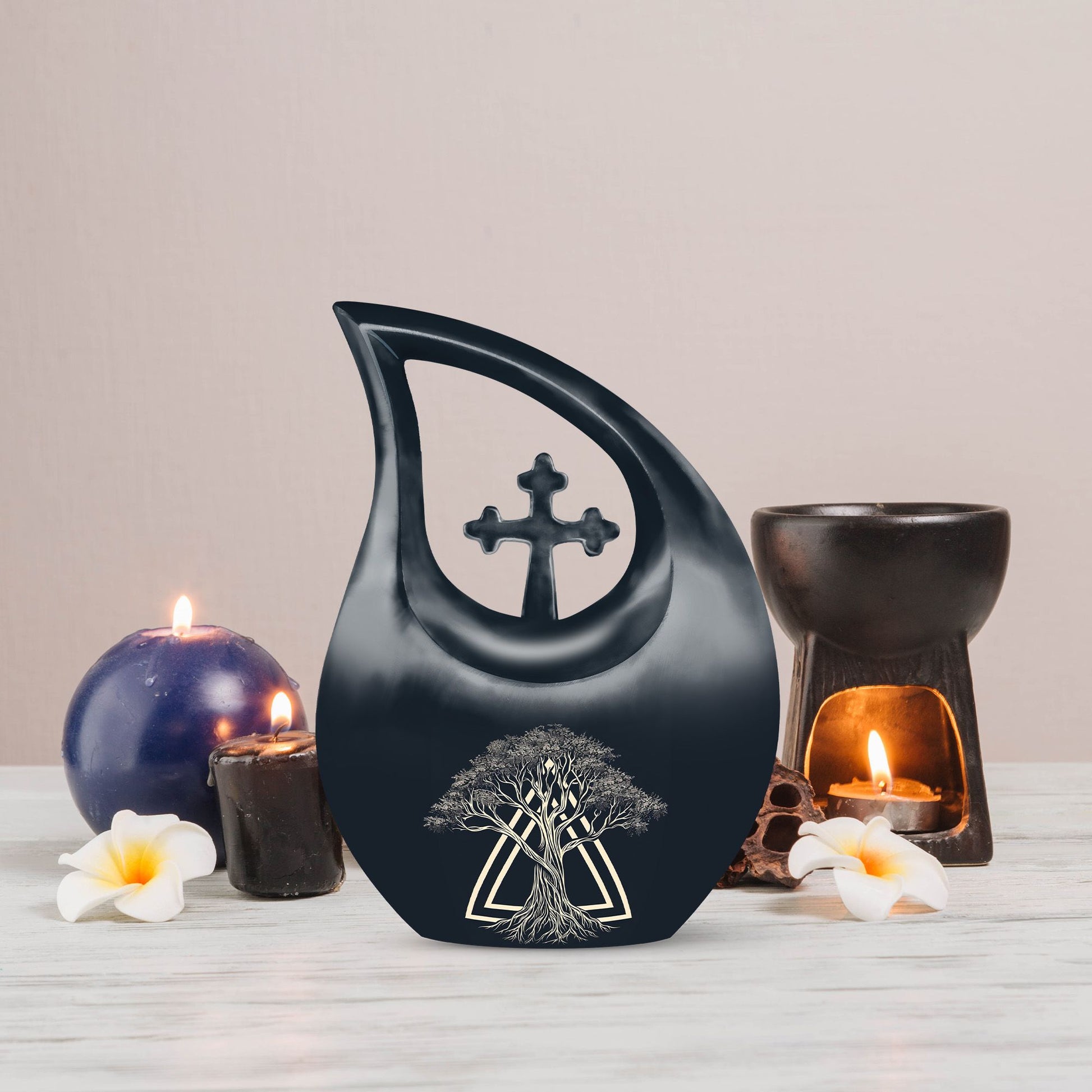 Cross Drop Catholic Urn