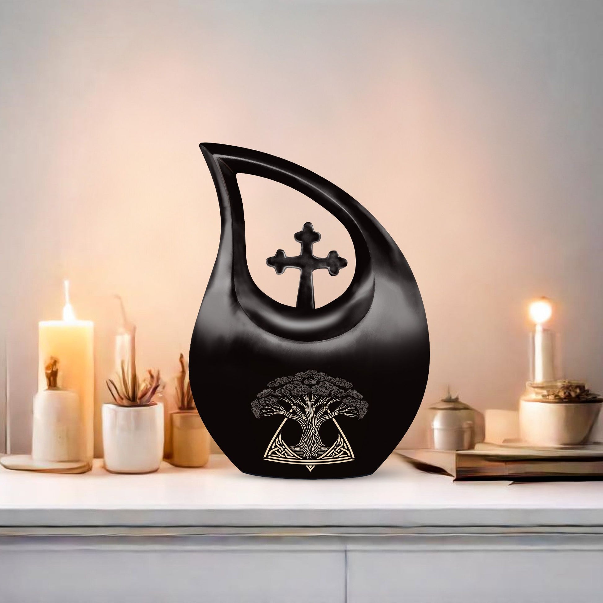 10-inch Catholic urn 