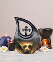 Large 10-inch Catholic Urn