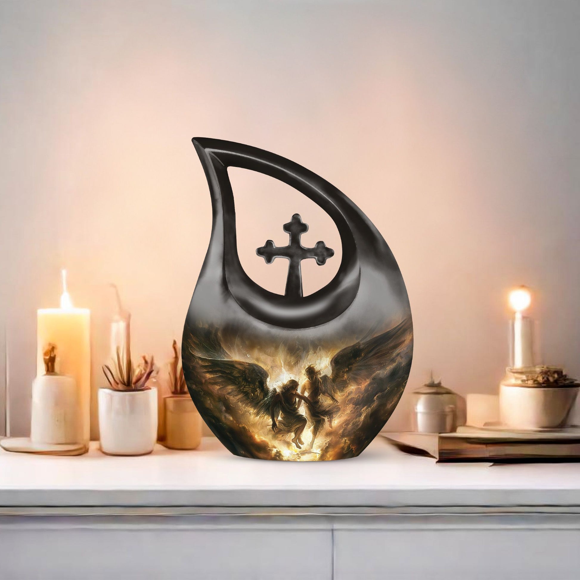 10-inch Aluminium Catholic Urn 