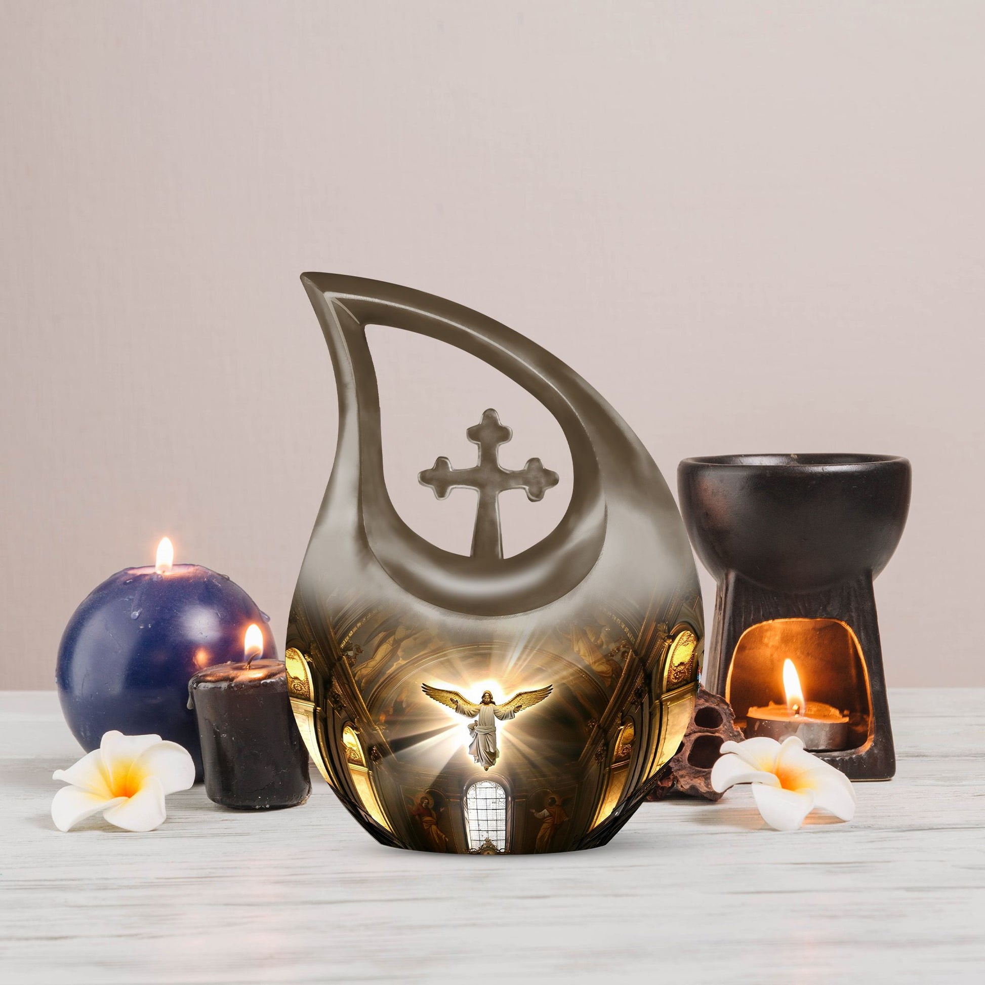 Affordable 10 inch Catholic urn