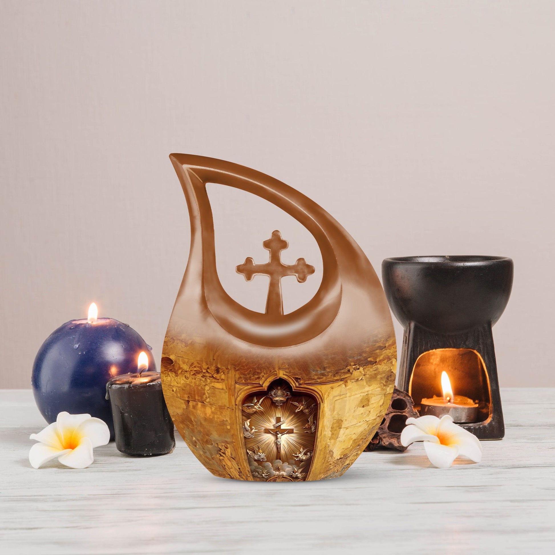 10-inch Catholic urn 