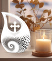 Cross Drop design, Spiral Urn