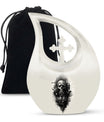 Catholic Cross Drop Aluminum Cremation Urn