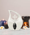 Catholic Cross Drop Aluminum Cremation Urn