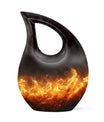 Fire-themed Memorial Urn