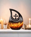 Fire-themed Memorial Urn