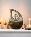 Catholic Urn, Aluminium Modern Urn for Ashes