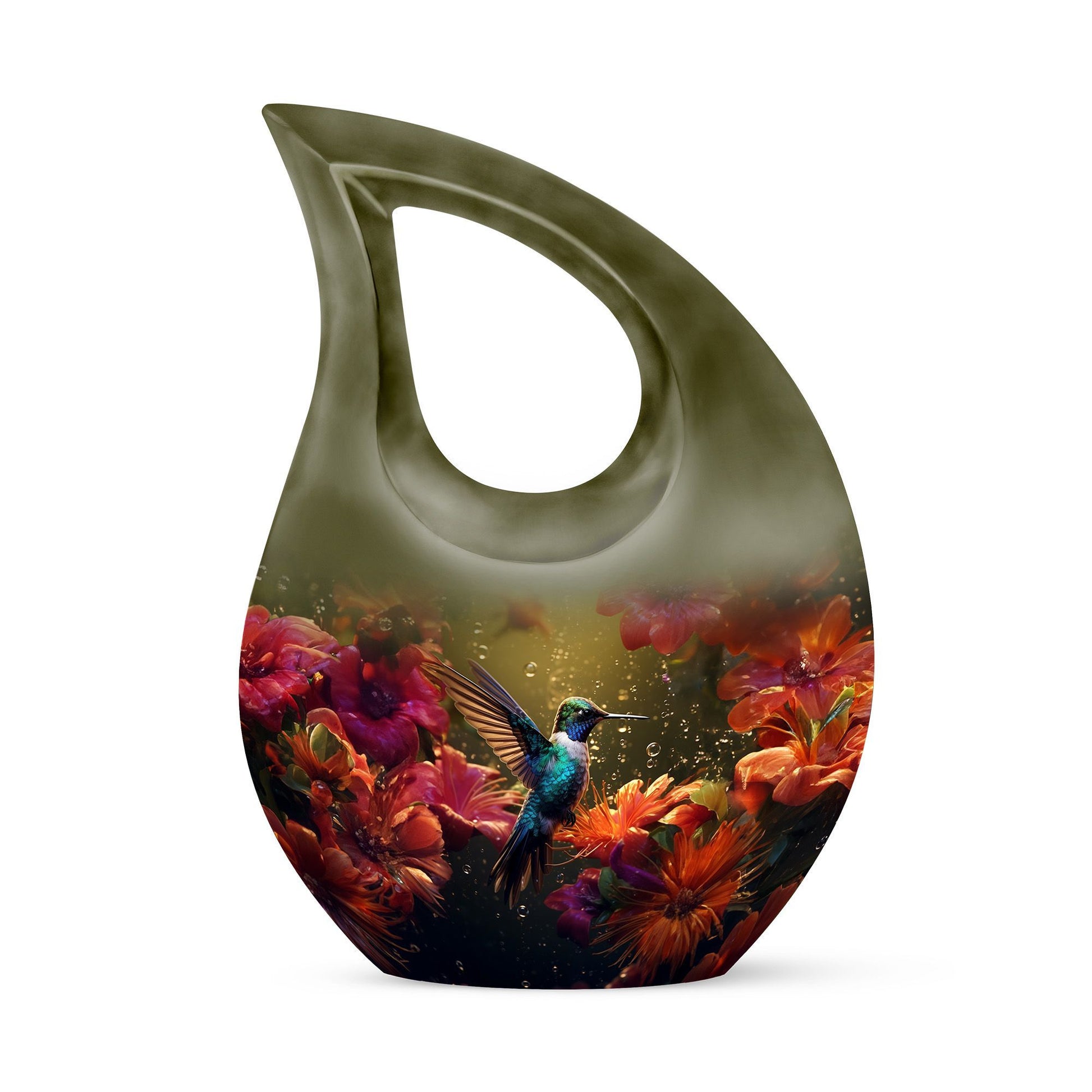 Humming Bird design urn