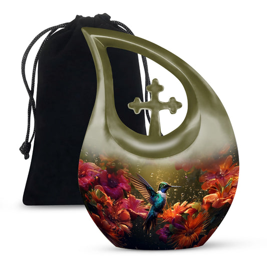 Humming Bird design urn