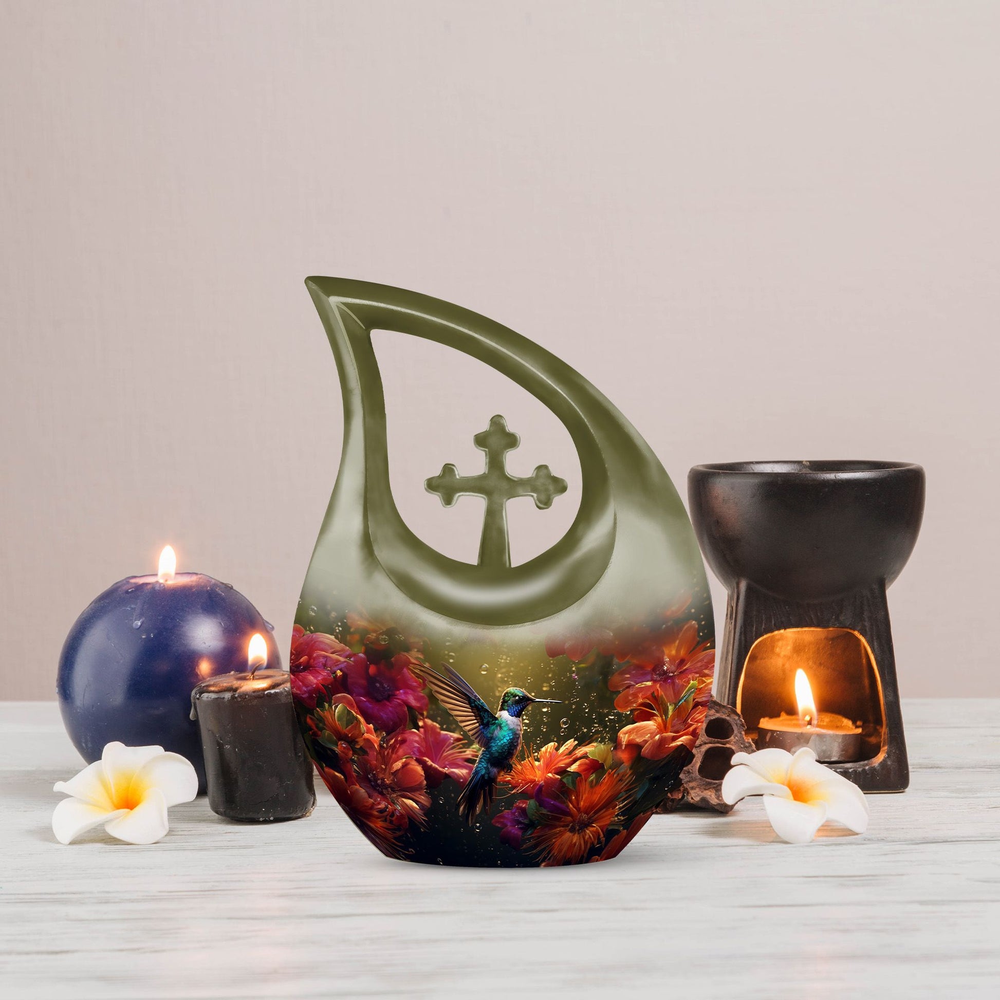 Humming Bird design urn